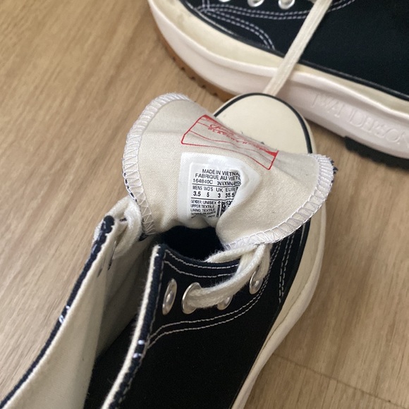 RARE JW Anderson x Converse Black Platform Run Hike Sneakers - Picture 2 of 5